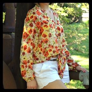 Summertime sunshine tied top